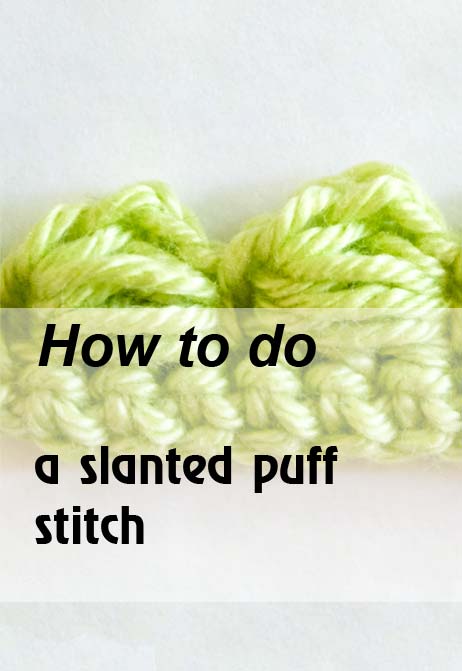 slanted puff stitch - preview slanted puff stitch - preview