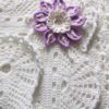 snow white lace crochet blanket for babies - preview