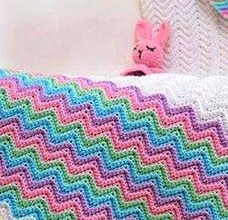 unique afghan crochet pattern for babies - preview