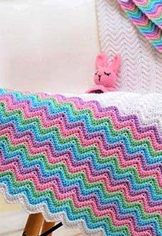unique afghan crochet pattern for babies - preview