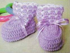 very easy baby booties crochet pattern - big photo very easy baby booties crochet pattern - big photo