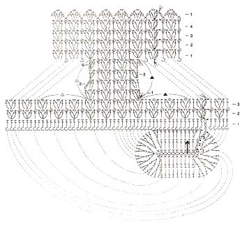 woolen crochet baby booties - pattern