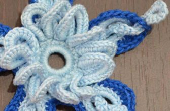amazing 3d crochet flower pattern - preview