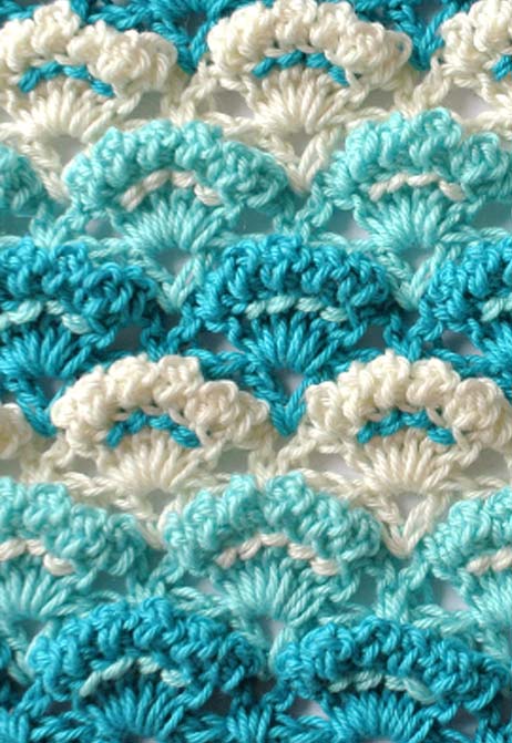 textured shell stitch - preview textured shell stitch - preview