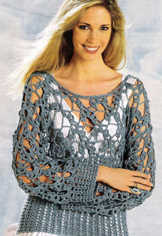 easy crochet sweater - preview easy crochet sweater - preview
