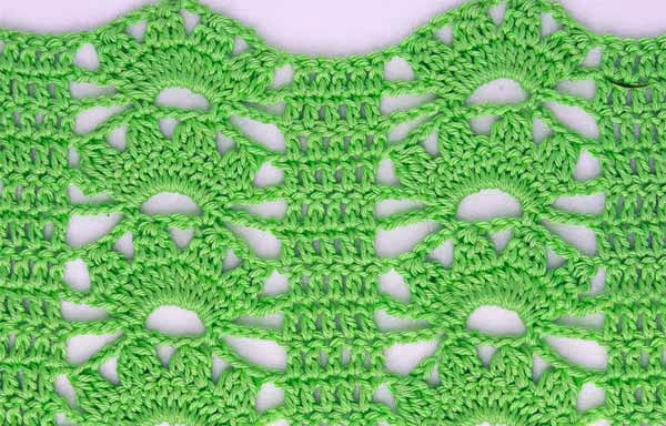 lace crochet pattern with arches - photo
