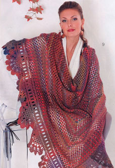 multicolor crochet triangle shawl pattern - preview multicolor crochet triangle shawl pattern - preview