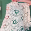 warm crochet shawl pattern - preview