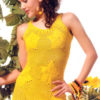 yellow crochet sundress - preview