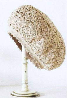 crochet beret pattern with lace motive - preview crochet beret pattern with lace motive - preview