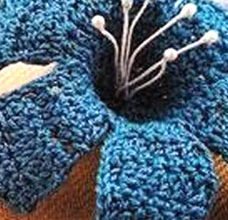 crochet blue lily - preview