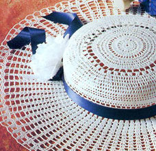 easy crochet summer hat - preview