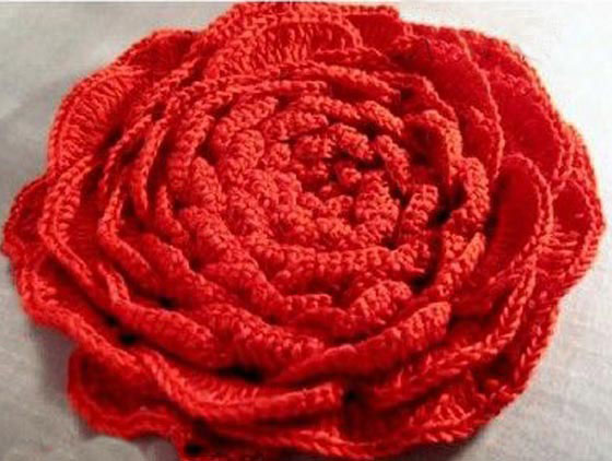 red crochet rose pattern - photo red crochet rose pattern - photo
