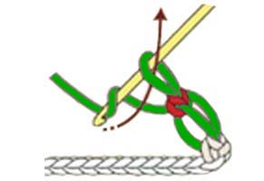 solomon’s knot stitch - step 4