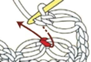solomon’s knot stitch - step 6