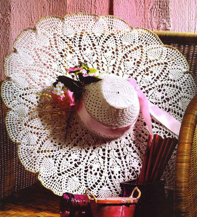 summer lace crochet hat pattern - photo