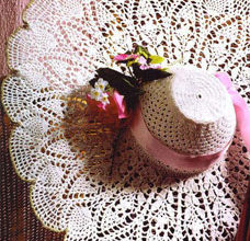 summer lace crochet hat pattern - preview