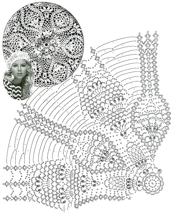 white crochet beret pattern - pattern