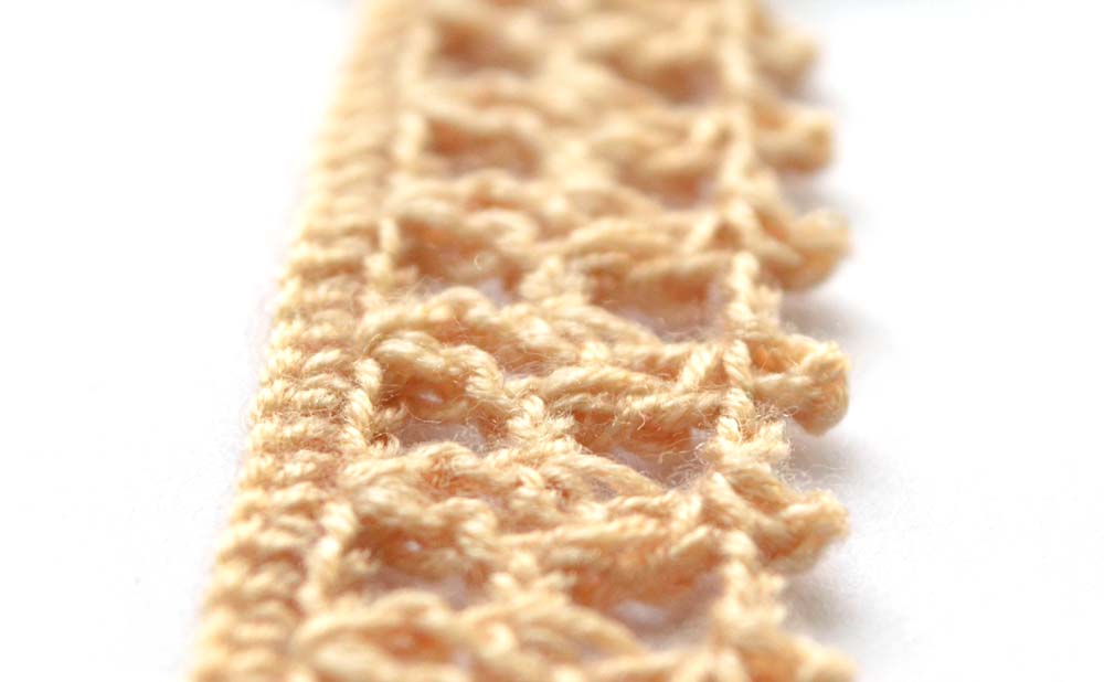 brown crochet border with squares - big photo