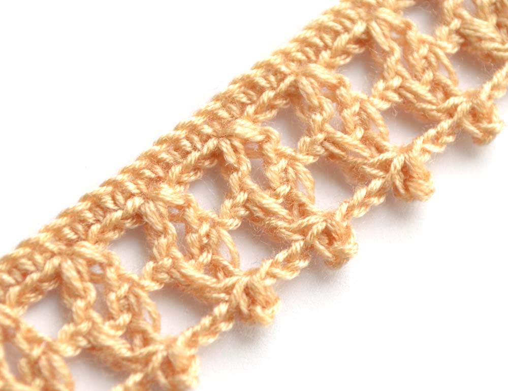brown crochet border with squares - photo