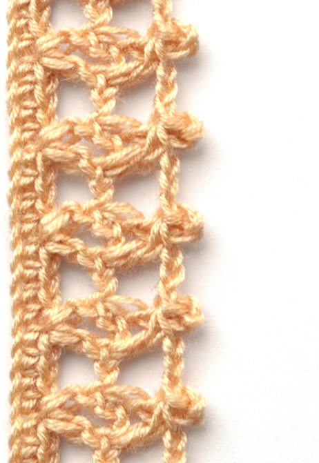 lace crochet flower - preview brown crochet border with squares - preview