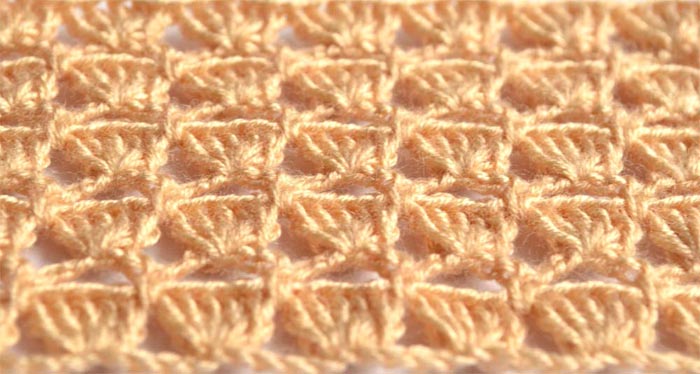 brown shell crochet lace pattern - big photo