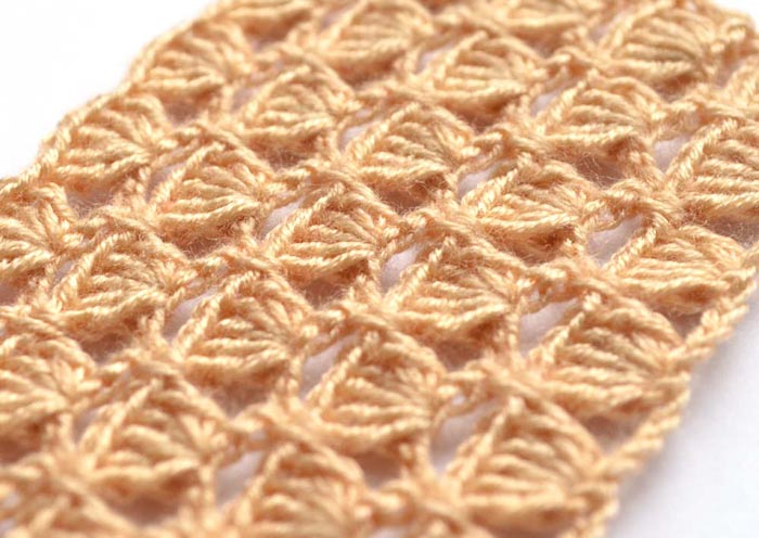 brown shell crochet lace pattern - photo