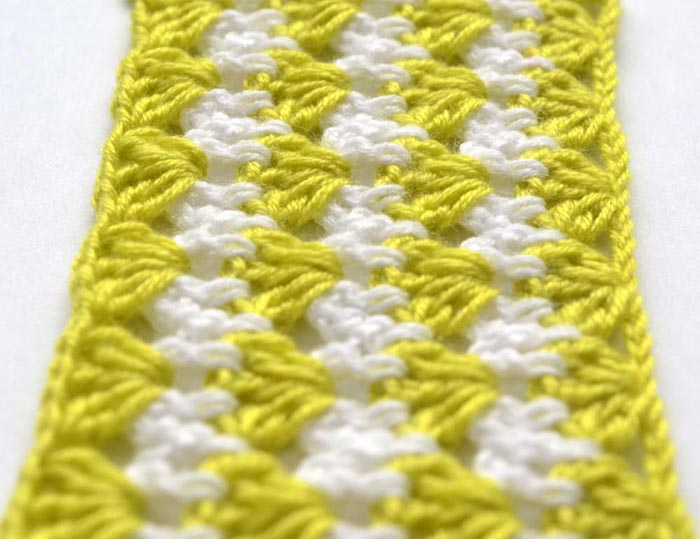 green and white shell lace pattern - photo