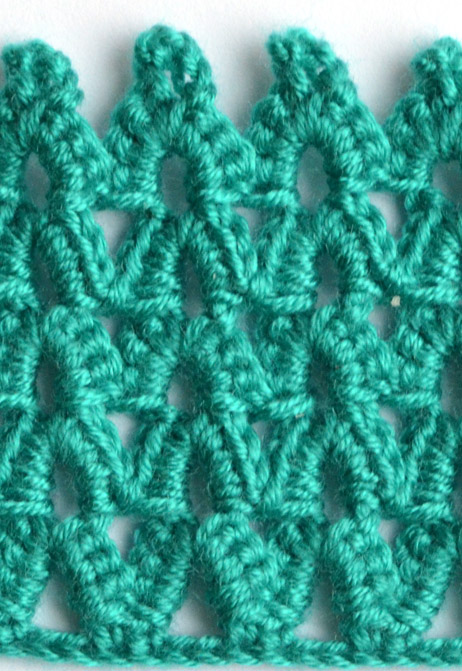 green arches crochet pattern - preview