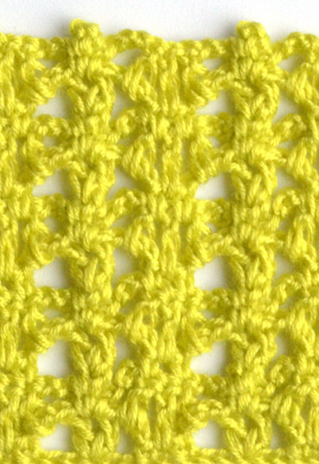 green spider lace pattern - preview