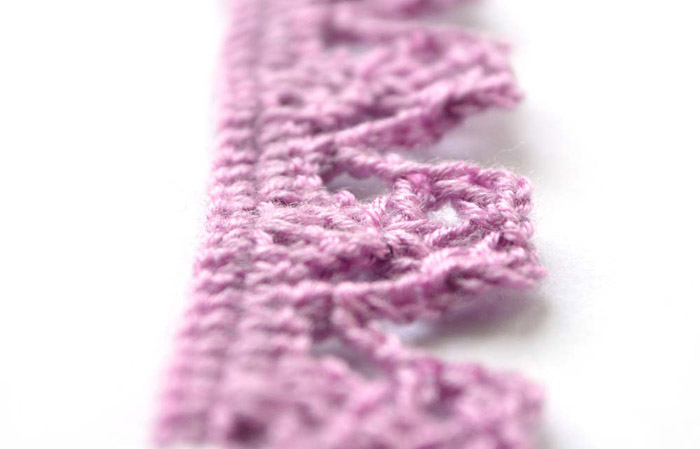 purple crochet edging - big photo
