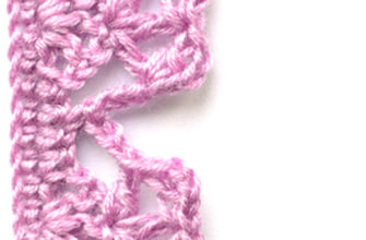 purple crochet edging - preview
