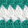 white and green lace crochet pattern - preview