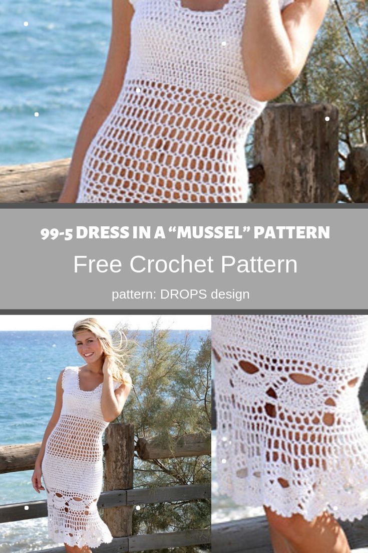 99-5 dress in a mussel pattern photo