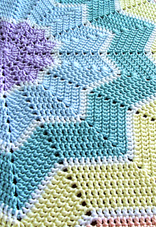 Rainbow Ripple Baby Blanket - preview Rainbow Ripple Baby Blanket - preview