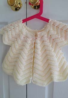 emmy's baby cardigan photo