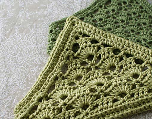 lacy crochet kerchief photo