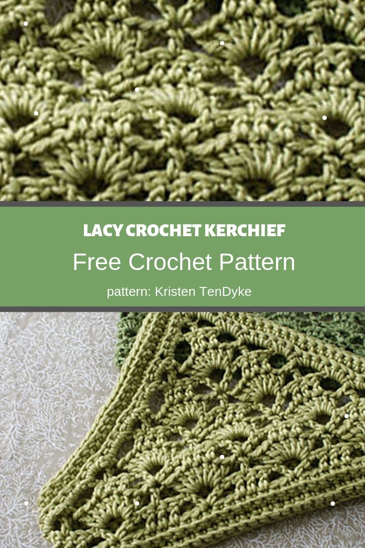 lacy crochet kerchief