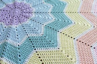 rainbow ripple baby blanket - photo 2