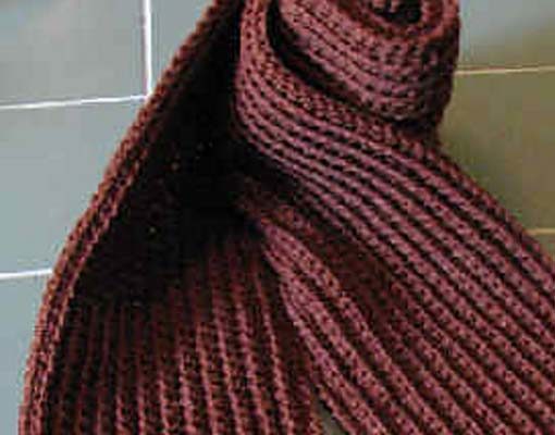 ribbed scarf photo
