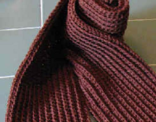 ribbed scarf photo