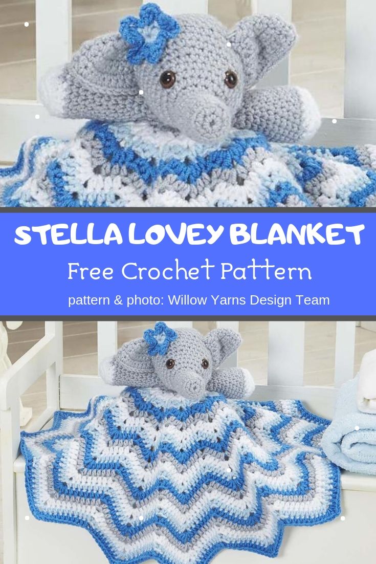 stella lovey blanket crochet pattern