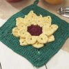 sunflower dishcloth photo