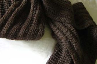 tunisian ribbed scarf photo
