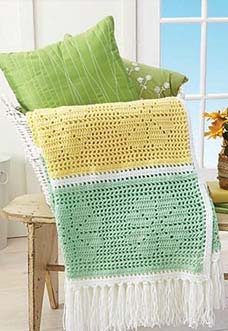Daisy Filet Throw pattern
