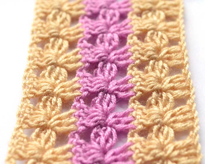 lace crochet pattern with shell