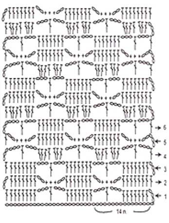 lime filet crochet pattern with square