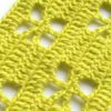 lime filet crochet pattern with square