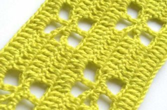 lime filet crochet pattern with square