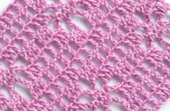 purple filet crochet pattern with flowers